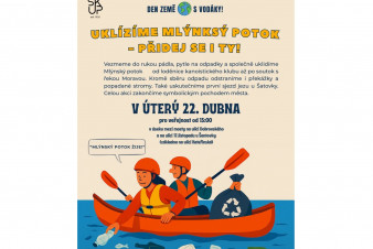Vodáci v Olomouci oslaví Den Země úklidem Mlýnského potoka